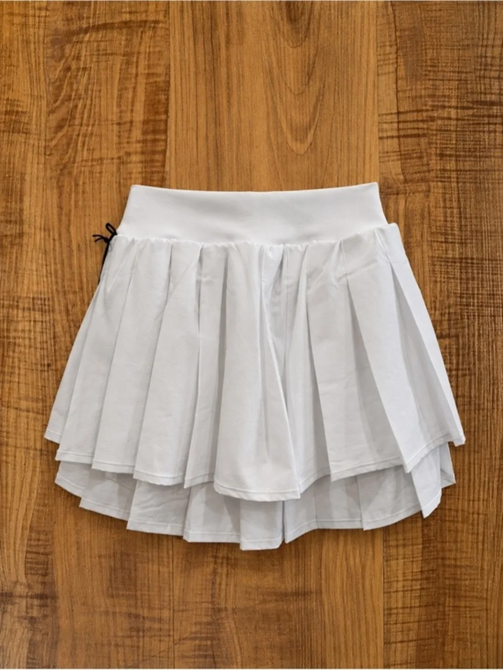 Alo White Double Or Nothing Tennis Skirt